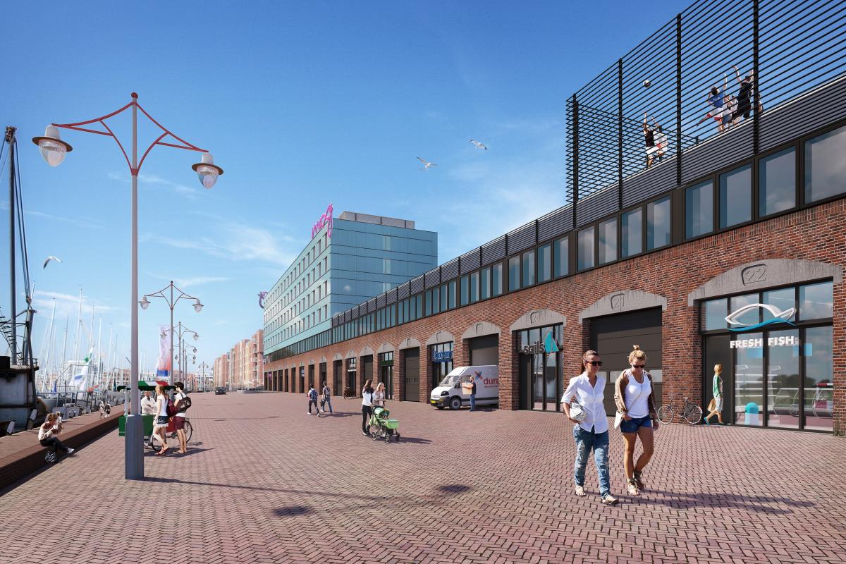 Hip hotel blikvanger in sluitstuk voor nieuwe tweede haven