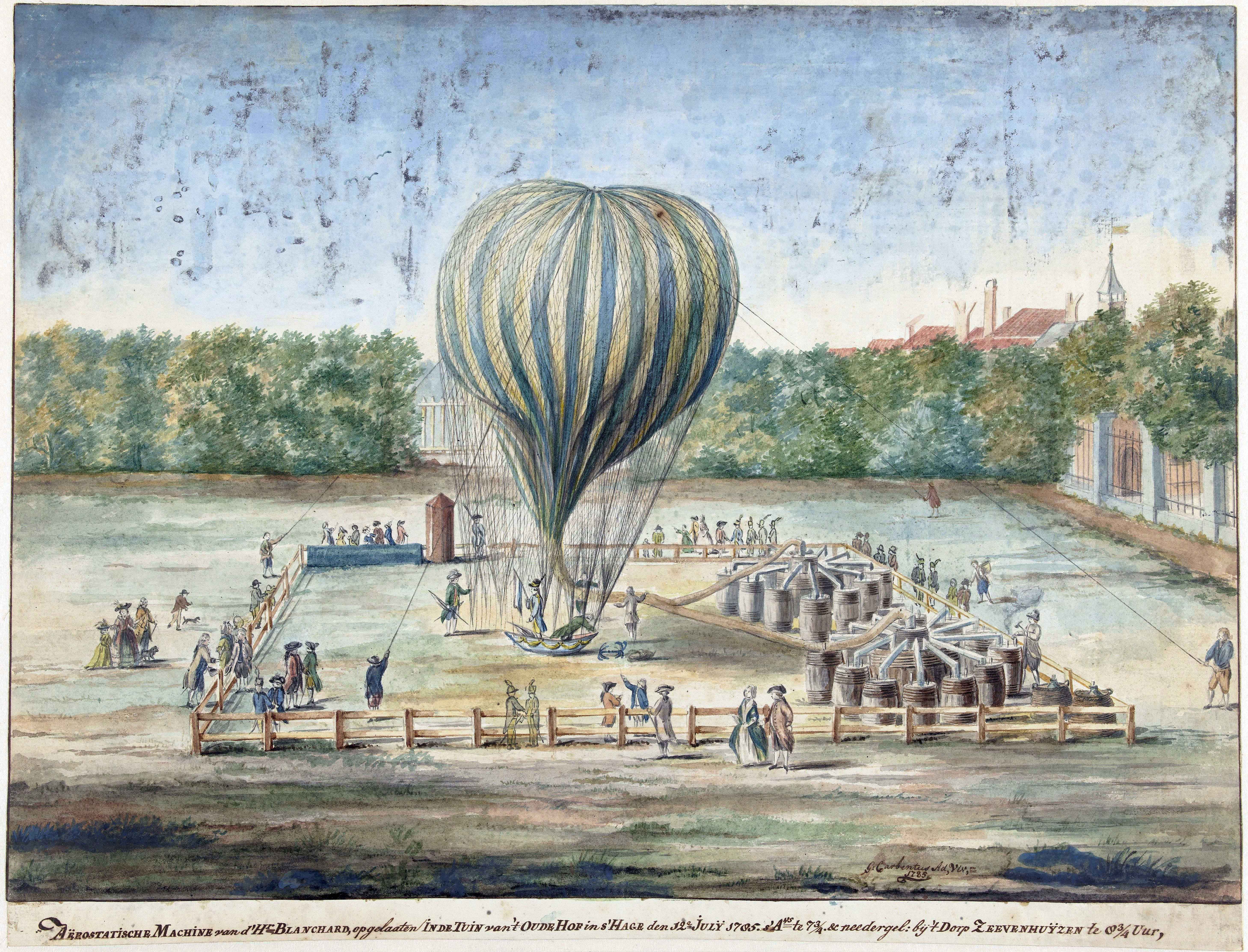 Nieuw boek over Haagse ballonvaarders: Evert Louwman stortte tweemaal neer in zee