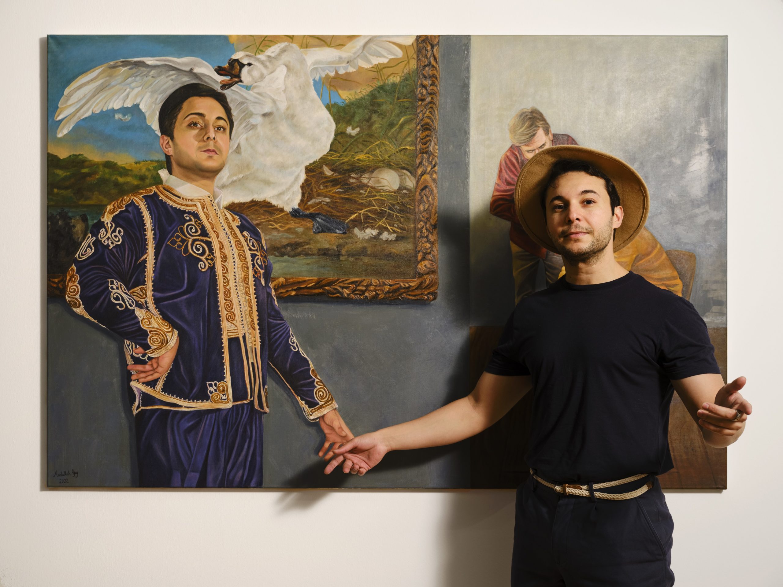 Abdalla Ajaj, schilder van twee culturen: ‘Ik vertrok, dus ik moest succesvol worden’