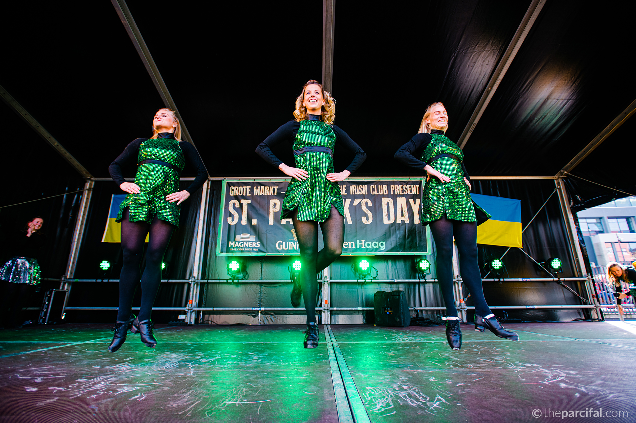Grote Markt en Noordeinde kleuren groen voor St. Patrick’s Day