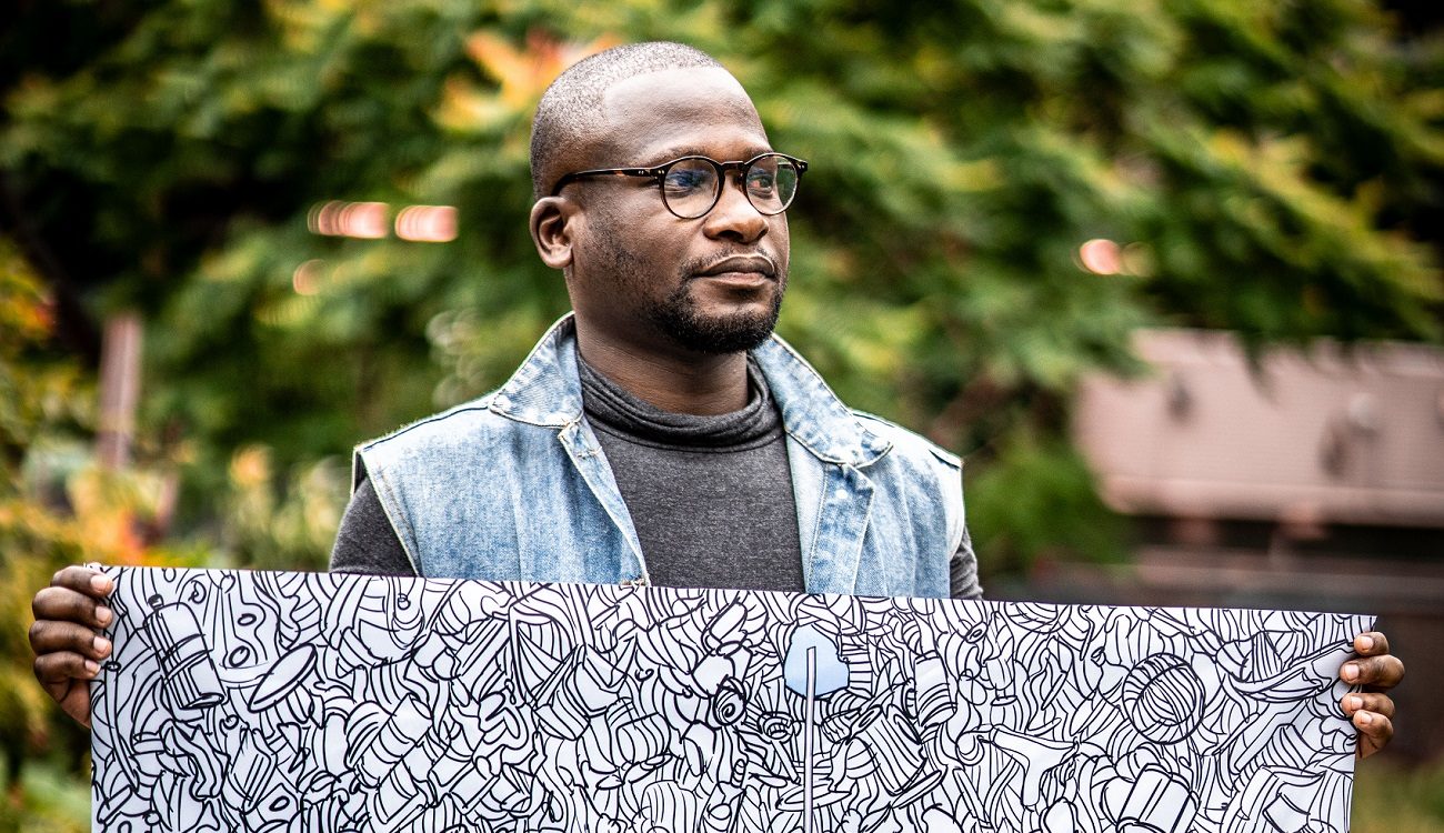 Bedreigde Congolese cartoonist ‘Kayene’ komt op adem in Den Haag